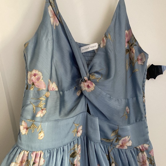 Blue floral maxi dress - Picture 2 of 3